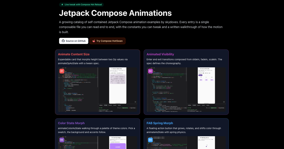 Rectangular Toggle Jetpack Compose Example Jetpack Compose Animations: Worked Examples | Dove Letter